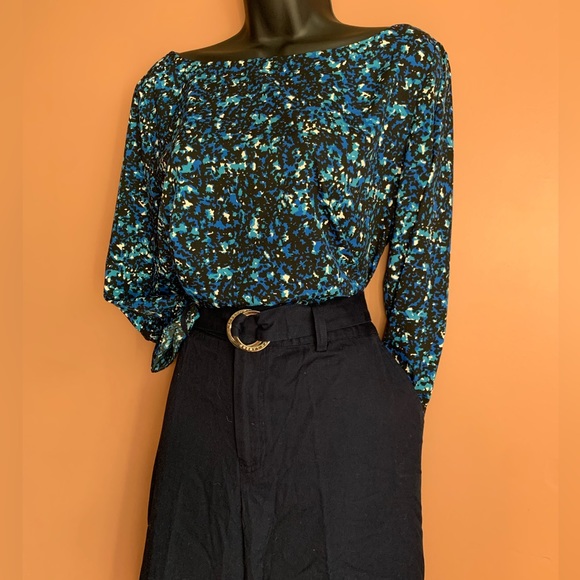 Banana Rep. 3/4 Sleeve Printed Blouse - Picture 1 of 5